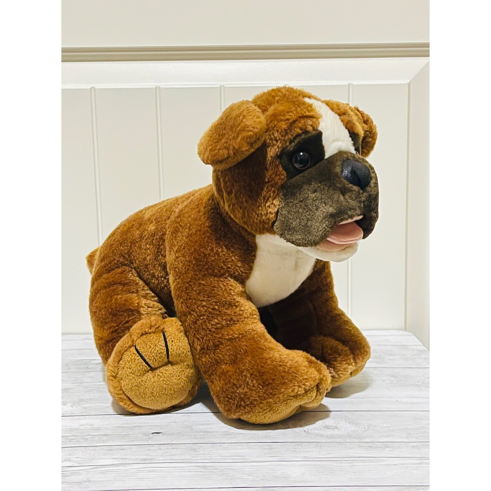 Build a Bear Brown Plush Boxer Dog Retired
